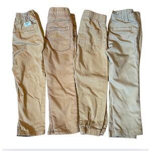 Oshkosh Carters Khaki Pants Toddler 3T Bundle Lot of 4 School Casual Church Boys
